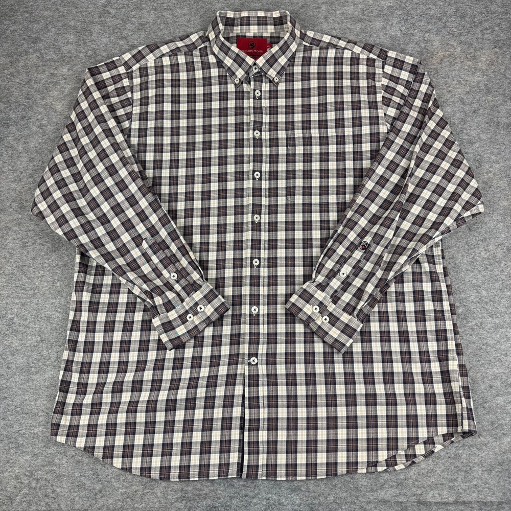 Southern Proper The Traditional Fit Button Down Shirt Long Sleeve Plaid Mens XXL